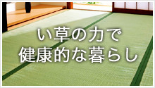 い草の力で健康的な暮らし
